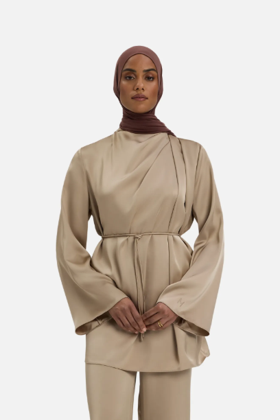 Picture of Asymmetric Pleat Blouse
