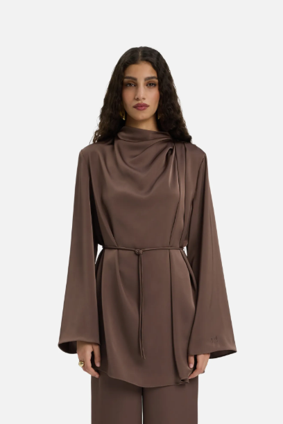Picture of Asymmetric Pleat Blouse