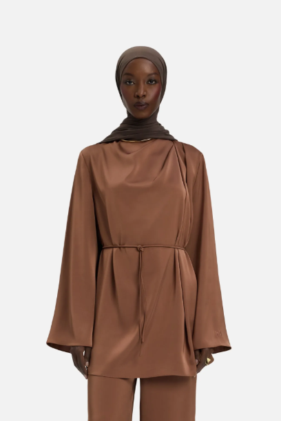 Picture of Asymmetric Pleat Blouse