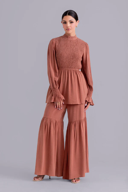 Picture of Krina Linen Smock Pant and Top Set