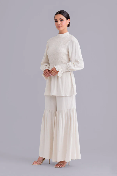 Picture of Krina Linen Smock Pant and Top Set