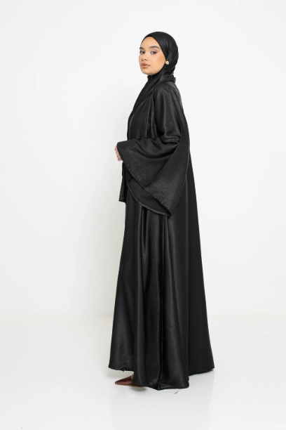 Picture of Black Abaya Shine Set