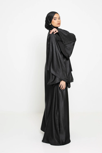 Picture of Black Abaya Shine Set