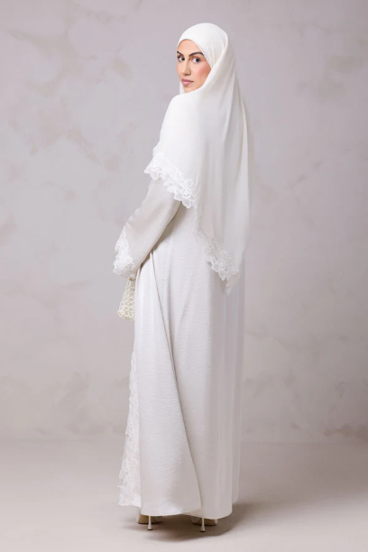 Picture of Amani Lace Trim Abaya & Hijab Set