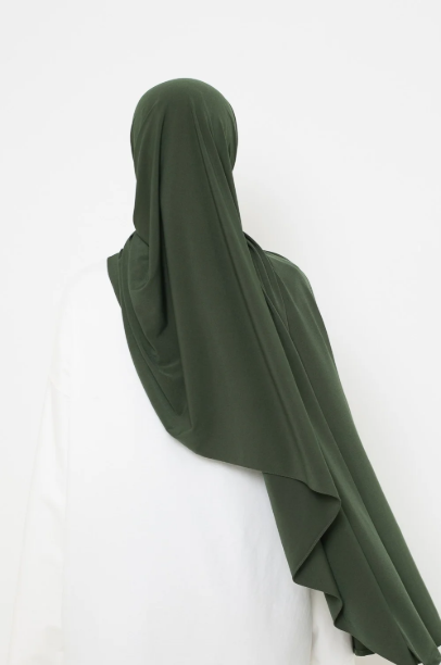 Picture of Olive green premium jersey hijab