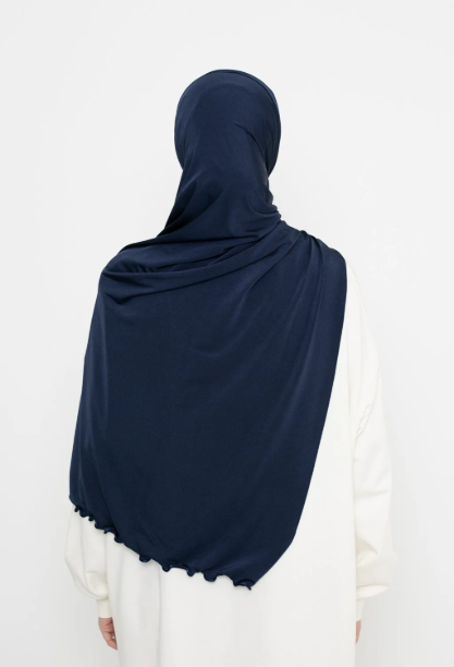 Picture of Premium jersey wave hijab in midnight blue