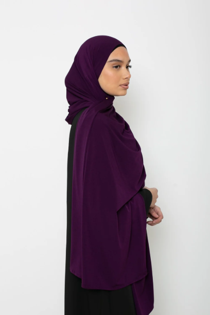 Picture of Hijab Jersey premium aubergine
