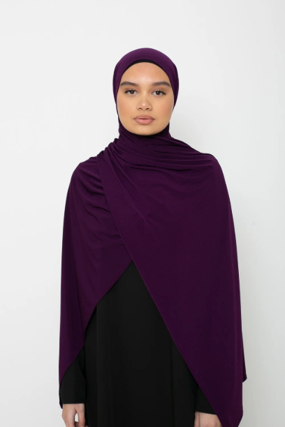 Picture of Hijab Jersey premium aubergine