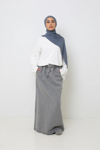 Picture of Cotton Denim Skirt