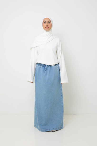 Picture of Cotton Denim Skirt
