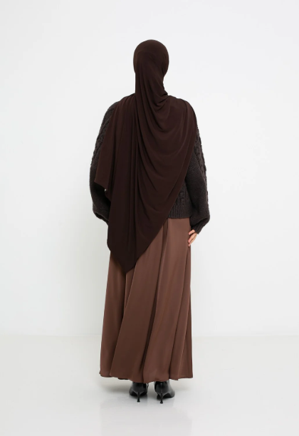 Picture of Flared Satin Skirt
