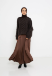 Picture of Flared Satin Skirt