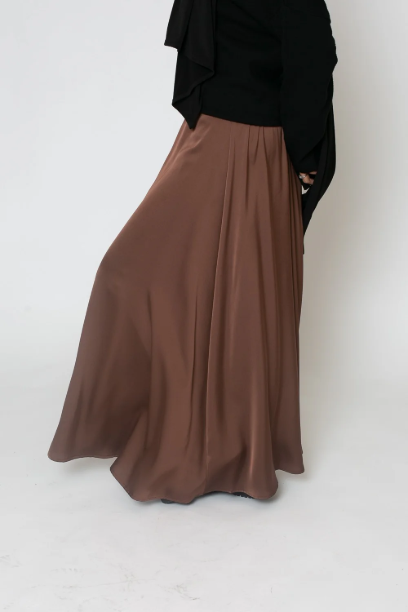 Picture of Flared Satin Skirt