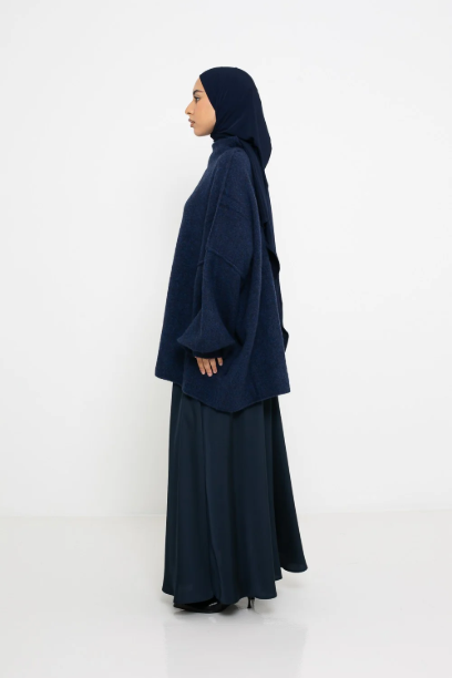 Picture of Flared Satin Skirt