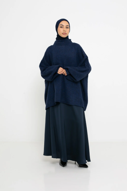 Picture of Flared Satin Skirt