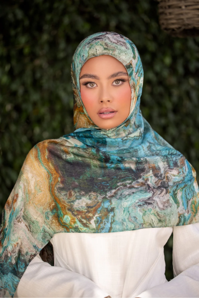 Picture of Ember Print Modal Hijab