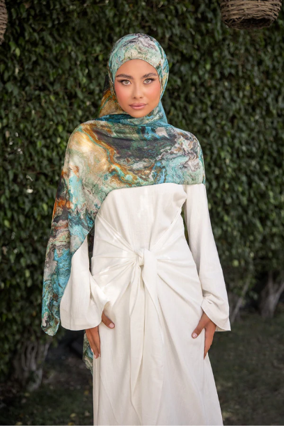Picture of Ember Print Modal Hijab