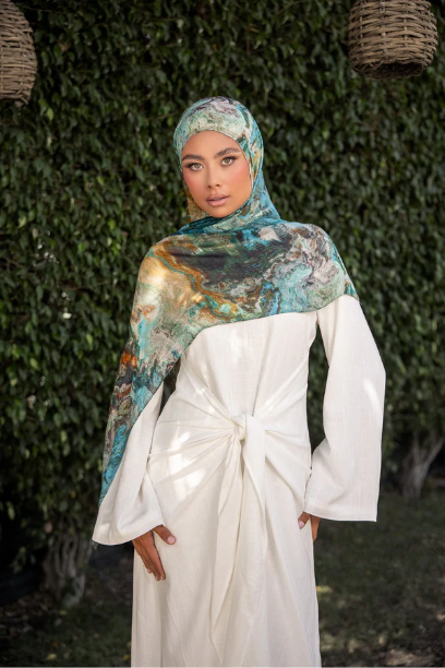 Picture of Ember Print Modal Hijab