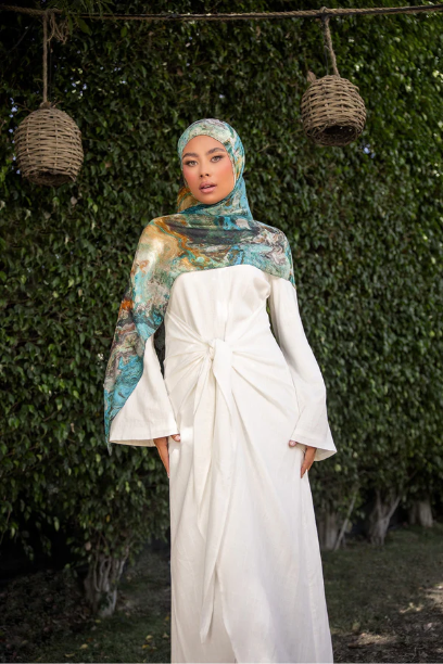 Picture of Ember Print Modal Hijab