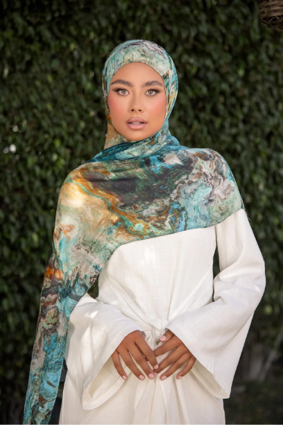 Picture of Ember Print Modal Hijab