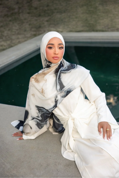 Picture of Twilight Print Modal Hijab
